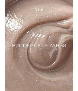 Гель Builder Gel Flash Edlen №58 30 мл світловідбиваючий 